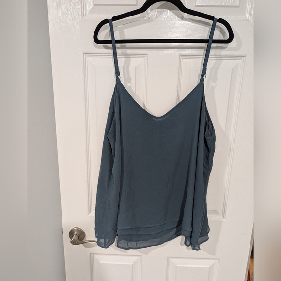 Torrid Blue Sophie Chiffon Swing Cami in Size 2 (18/20) - Picture 8 of 12